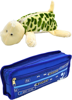 

Talesara Tortoise and Printed Pencil Box For Kids Boy and Girls - 2 Pcs. Combo Fancy stationary Pouch - PCMB227 Pouch(Multicolor)