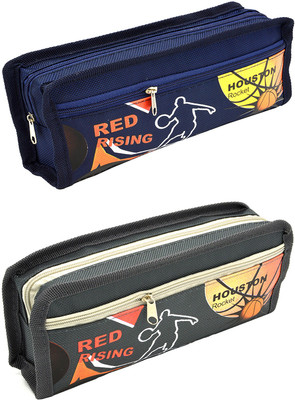 

Hrinkar Cartoon Printed Art Plastic Pencil Boxes(Set of 2, Multicolor)