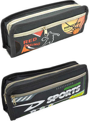

Talesara Printed Pencil Box For Kids Boy and Girls - 2 Pcs. Combo Fancy stationary Pouch - PCMB524 Pouch(Grey)