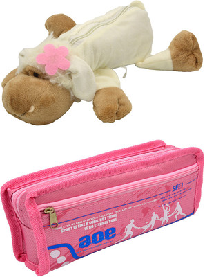 

Talesara Dog and Printed Pencil Box For Kids Boy and Girls - 2 Pcs. Combo Fancy stationary Pouch - PCMB277 Pouch(Multicolor)