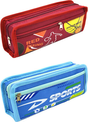 

Talesara Printed Pencil Box For Kids Boy and Girls - 2 Pcs. Combo Fancy stationary Pouch - PCMB556 Pouch(Multicolor)