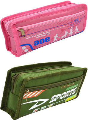 

Talesara Printed Pencil Box For Kids Boy and Girls - 2 Pcs. Combo Fancy stationary Pouch - PCMB604 Pouch(Multicolor)