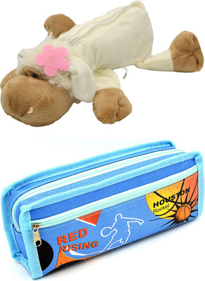 

Talesara Dog and Printed Pencil Box For Kids Boy and Girls - 2 Pcs. Combo Fancy stationary Pouch - PCMB272 Pouch(Multicolor)