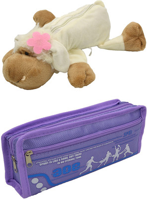 

Talesara Dog and Printed Pencil Box For Kids Boy and Girls - 2 Pcs. Combo Fancy stationary Pouch - PCMB278 Pouch(Multicolor)
