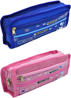 

Hrinkar Cartoon Printed Art Plastic Pencil Boxes(Set of 2, Multicolor)