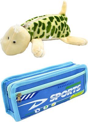 

Talesara Tortoise and Printed Pencil Box For Kids Boy and Girls - 2 Pcs. Combo Fancy stationary Pouch - PCMB226 Pouch(Multicolor)