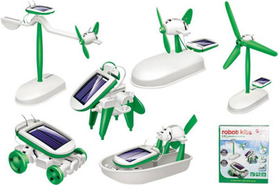 

KM ROYALS 6 In 1 Solar Robot Kit Toy (Multicolor)