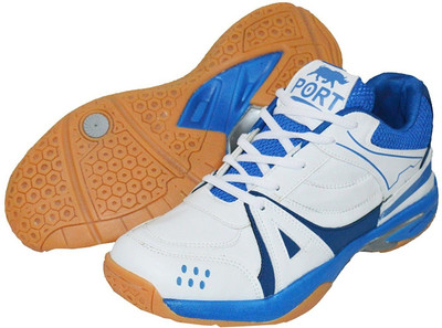 

Port D-JOHN Badminton Shoes For Men(White, Blue