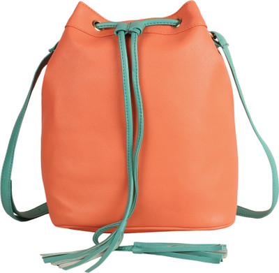 

Lychee Bags Women Casual Orange PU Sling Bag