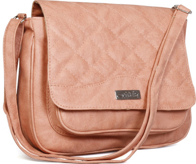 

Felicita Women Casual Pink PU Sling Bag
