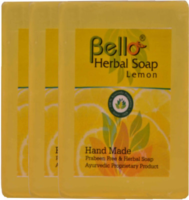 

Bello Herbal Soap Lemon pack of 3(225 g, Pack of 3)
