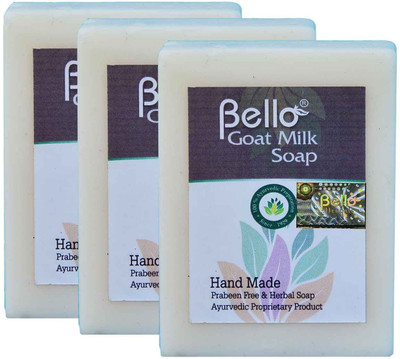 

Bello Goat Milk Soap pack of 3(225 g, Pack of 3)