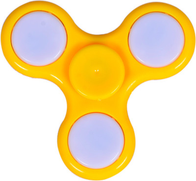 

VIVAAN LED Light Fidget Spinner Finger Toy, Relieves Stress, anxiety, ADD, ADHD, spins quiet & smooth, portable (Yellow)(Yellow)