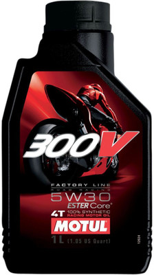 

COREBIKERZ 15W50 Motul 300V Factory Line Ester Core Fully Synthetic 15W-50 Petrol Engine Oil for Bikes (1 L) Synthetic Motor Oil(1 L)