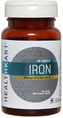 

Healthkart Iron 17mg (With Folic acid)(60 No)
