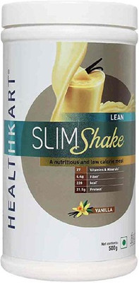 

Healthkart SlimShake-Meal Replacement Shake(with 21.5g Protein and 4g Fiber) Vanilla 500g(500 g)