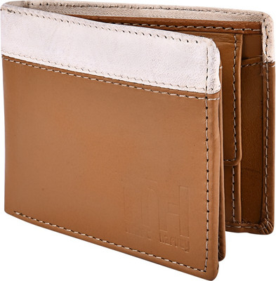 

Marc Harvey Men Tan Genuine Leather Wallet(4 Card Slots)