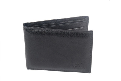 

wallmen Men Black Artificial Leather Wallet(6 Card Slots)