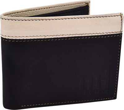 

Marc Harvey Men Black Genuine Leather Wallet(4 Card Slots)