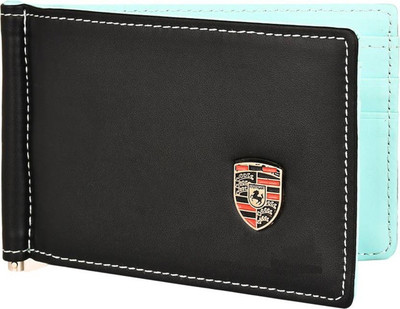

Coovs Men Green Genuine Leather Card Holder(6 Card Slots), Black