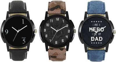 

CM Casual Men Watch Combo With Stylish And Designer Dial Fast Selling 044 Watch - For Men