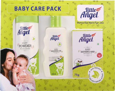 

Little Angel Little Angel Baby Care Gift Pack (Set of 3)(Green)