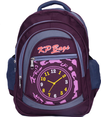 

KP Bags Clock Backpack(Purple, 20 L)