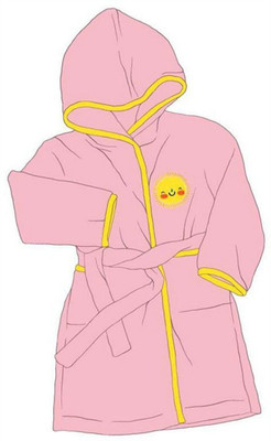 

Bombay Dyeing Pink Small Bath Robe(1 Bath Robe, For: Baby Boys & Baby Girls, Pink