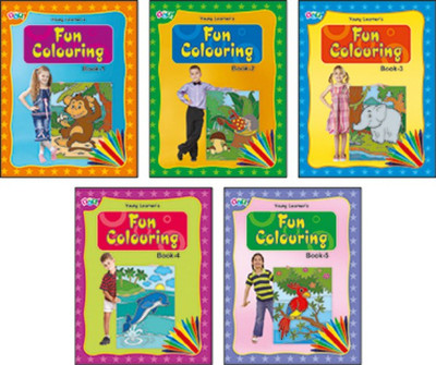 Fun Colouring Books (5 Titles)(English, Paperback, Young learner)