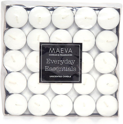 MAEVA E1 Candle(White, Pack of 100)