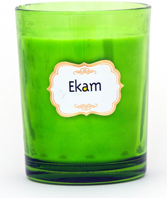 

EKAM Spanish moss 16 oz brad jar Candle(Green, Pack of 1)