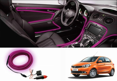 

Speedwav Car Interior Ambient Wire Decorative LED Light for Tata Tiago Car Fancy Lights(Pink)