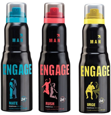 

engage deop\ 8901725950101 Body Spray - For Men(150 ml, Pack of 3)
