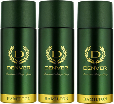 

Denver 8901450001246 Body Spray - For Men(165 ml, Pack of 3)