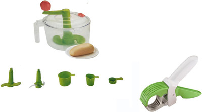 

Nestwell AATA MAKER WITH MULTI VEG. CUT COMBO Plastic Spiral Dough Maker(Multicolor)
