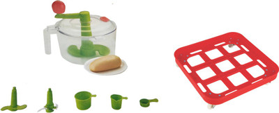 

Nestwell AATA MAKER WITH TROLLEY SQUARE COMBO Plastic Spiral Dough Maker(Multicolor)