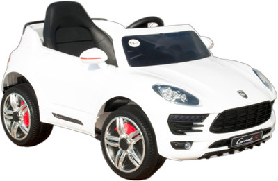 

Toyhouse Lookalike Mini Macan SUV 6V Rechargeable Car Battery Operated Ride On(White)