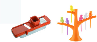 

Nestwell MAGIC SLICER & GRATER WITH FRUIT FORK MAGIC SLICER & GRATER WITH FRUIT FORK Multicolor Kitchen Tool Set(Multicolor)