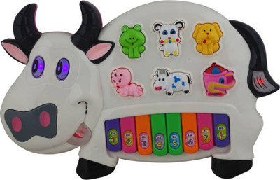 

Be you own label musical and flashing cow piano for kids(Multicolor)