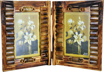 

RAINBOW PRINTS AND GIFTS Wood Photo Frame(Brown, 2 Photos)