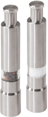 

k kudos enterprise wooden grinder Steel Traditional Pepper Mill(Silver, Pack of 2)