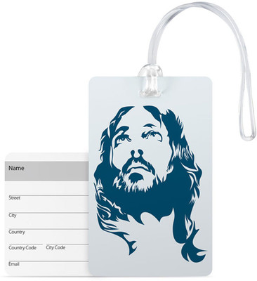 

100yellow Luggage Tags- Lord Jesus Print Gloss Finish Pvc Tag With Silicon Strap- Ideal For Travel Luggage Tag(Multicolor)