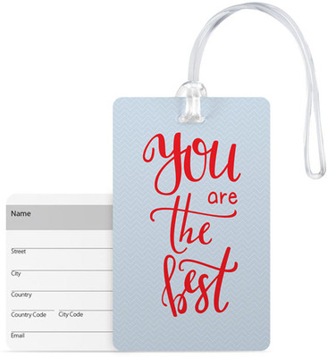 

100yellow Luggage Tags- Quote Printed Premium Quality Pvc Travel Tag With Silicon Strap- Ideal For Gift Luggage Tag(Multicolor)