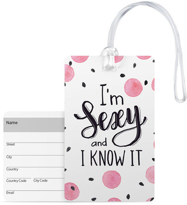 

100yellow Luggage Tags- Love Quotes Printed High Quality Pvc Tag With Silicon Strap- Ideal For Gift Luggage Tag(Multicolor)