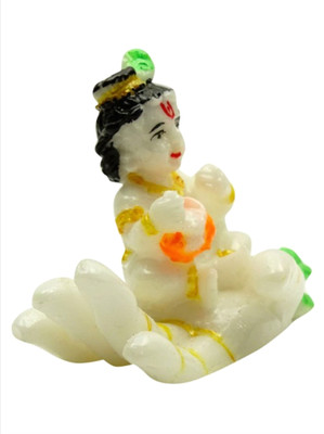 

Smstraders Laddu Krishna Decorative Showpiece - 5.5 cm(Polyresin, Multicolor)