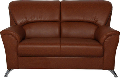 

Furniture Mind Diamond Leatherette 1 Seater Sofa(Finish Color - Brick Red)