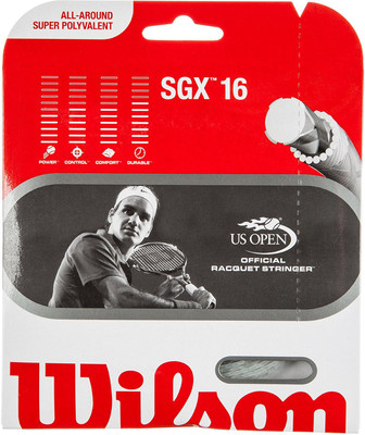 

Wilson SGX 16G 1.3 Tennis String - 12.2 m(Silver)