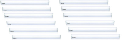 

Wipro 10W-2 Feet-Tube Light Straight Linear LED Tube Light(White, Pack of 12)