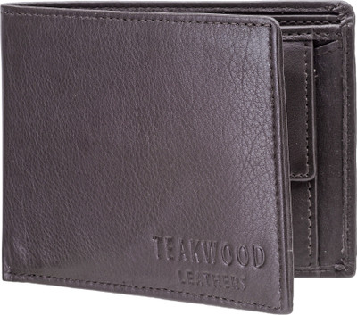 

Teakwood Men Brown Genuine Leather Wallet(3 Card Slots)