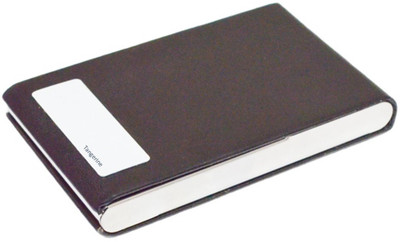 

Tangerine Men Black Genuine Leather Card Holder(12 Card Slots)